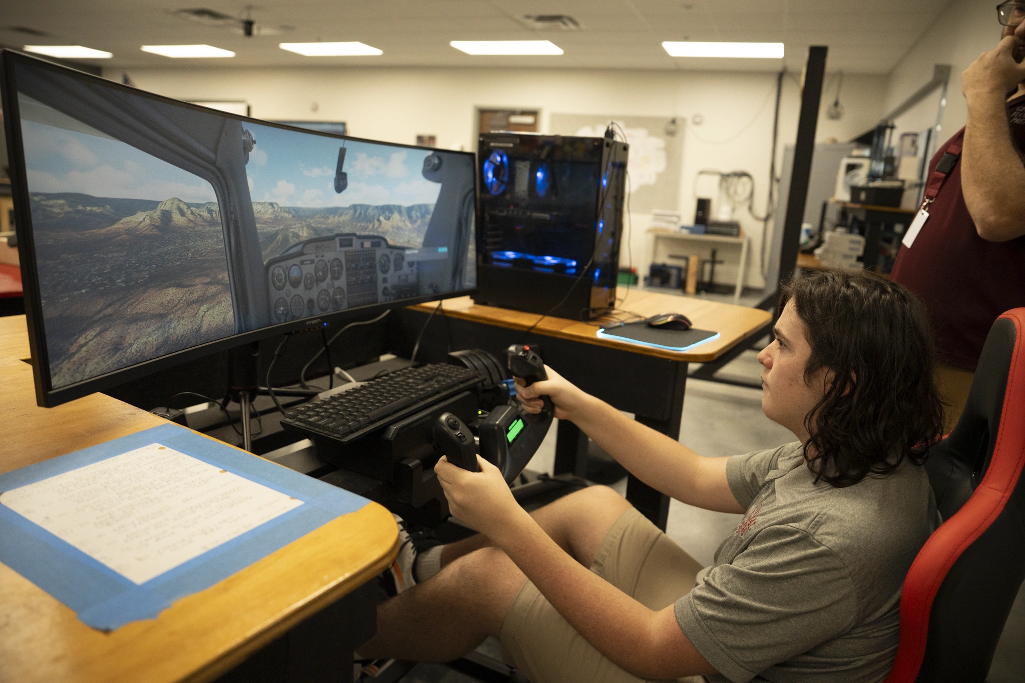 Flight Simulators at Central Florida Prep